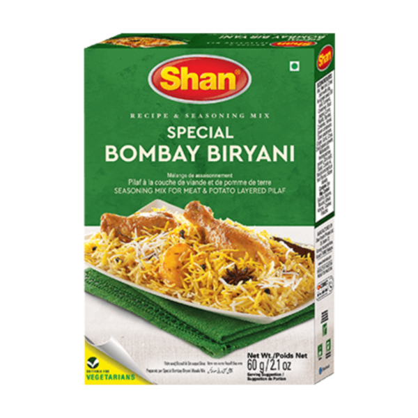 SHAN BOMBAY BIRYANI MASALA 6X60G