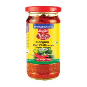 STF GONGURA RED CHILLI PICKLE WITH GARLIC 12X300G